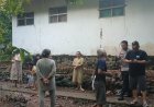 Polsek Cijeungjing Gerak Cepat Lakukan Pengecekan Dampak Hujan Deras Disertai Angin di Desa Karangkamulyan