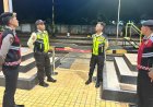 Cipkon Kamtibmas, Samapta Polres Ciamis Patroli Dialogis ke Stasiun KAI Ciamis di Malam Hari