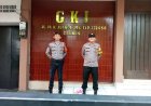 Berikan Kenyamanan Beribadah, Polres Ciamis Bersiaga di GKI Ciamis