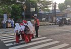 Pelayanan Masyarakat, Polres Ciamis Bersiaga di Daerah Rawan Kemacetan Saat Pagi
