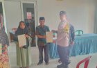 Polsek Kawali Polres Ciamis, Monitoring Penyerahan Sertifikat PTSL di Desa Sindangsari