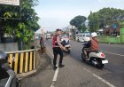 Pelayanan Masyarakat, Samapta Polres Ciamis Bersiaga di Daerah Rawan Kemacetan Saat Pagi