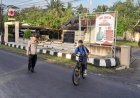 Pengaturan Lalu Lintas Pagi, Polsek Lakbok Polres Ciamis Pelayanan Masyarakat di Depan Sekolah