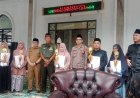 Polsek Cihaurbeuti Polres Ciamis Hadiri Pengajian Rutin Bulanan Kecamatan Cihaurbeuti