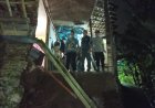 Polsek Cihaurbeuti Tanggap Cepat Tangani Rumah Ambruk Akibat Pergeseran Tanah