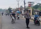 Pengaturan Lalu Lintas Pagi, Cara Polsek Lakbok Polres Ciamis Beri Pelayanan Prima ke Masyarakat