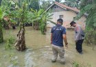 Polsek Lakbok Gerak Cepat Monitoring Banjir di Sidarahayu, Kapolres Ciamis Apresiasi Respons Cepat Anggota