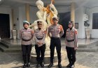 Humanis, Polwan Polres Ciamis Patroli Mojang Lodaya di Kawasan Pusat Kota Kabupaten Ciamis