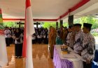 Polsek Banjarsari Polres Ciamis Ikuti Upacara Peringatan HUT PGRI Tingkat Kecamatan Banjaranyar