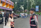 Polres Ciamis Tingkatkan Keamanan dengan Patroli Dialogis Jalan Kaki di Area GOR GGT