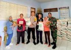Polsek Ciamis Polres Ciamis Awasi Distribusi Bantuan Pangan ke Warga Kelurahan Kertasari