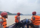 Tim SAR Batalyon A Pelopor Sat Brimob Polda Jabar Berhasil Temukan Korban Tenggelam di Sungai Cilampeni