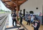 Satgas Preventif Patroli Ops Lilin Lodaya ke Obvit, Stasiun KA Ciamis Jadi Sasaran Cipkon Kamtibmas