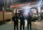 Cipkon Malam Hari, Tiga Anggota Samapta Polres Ciamis Patroli Datangi Kantor BPBD Ciamis