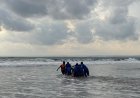 Ombak Besar Seret Wisatawan di Pantai Barat Pangandaran, Polisi Gerak Cepat Lakukan Pencarian, 1  Pelajar Hilang, 4 Selamat