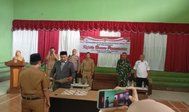Polsek Cikoneng Kawal Kegiatan Pelantikan Perangkat Desa, Wujud Dukungan Kepolisian terhadap Tata Pemerintahan Desa yang Kondusif