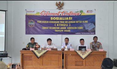 Polsek Lakbok Dukung Sosialisasi KTMDU, Perkuat Kepatuhan Pajak Kendaraan di Kecamatan Lakbok