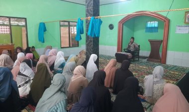 Hadiri Pengajian Warga Garunggang, Polsek Rajadesa Berikan Imbauan Kamtibmas