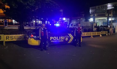 Sat Samapta Polres Ciamis Intensifkan Patroli Biru di Sekitar RSUD Ciamis, Upaya Preventif Cegah Kejahatan dan Balap Liar