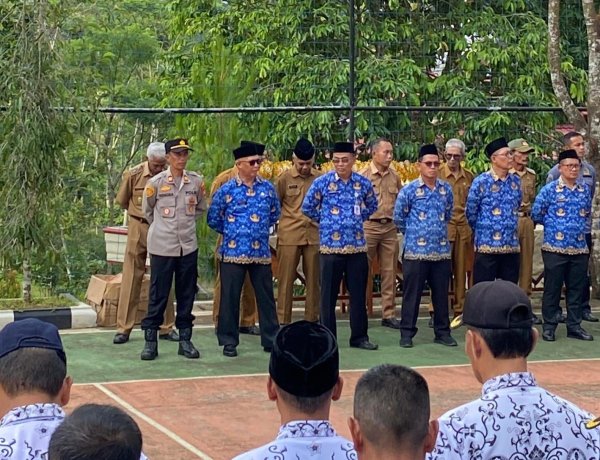 Kapolsek Panawangan Polres Ciamis Ikuti Upacara 6 Peringatan HBN di Tingkat Kecamatan