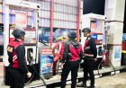 Jaga Harkamtibmas, Patroli Roda 2 Sat Samapta Polres Ciamis Datangi SPBU Permata Bunda Ciamis
