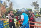 Cipkon Pasca Akhir Tahun 2025, Sat Samapta Polres Ciamis Awasi Waterboom Sukahaji