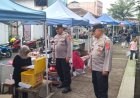 Petugas Pospam Kawali Polres Ciamis Ops Lilin Lodaya 2025 Patroli KRYD di Pusat Keramaian