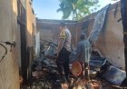 Polsek Ciamis Polres Ciamis Datangi TKP Kebakaran Rumah di Desa Gunungsari