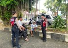 Cipkon Aksi Premanisme di Ruang Publik, Samapta Polres Ciamis Patroli Jalan Kaki di Terminal Ciamis