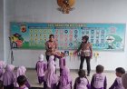 Sat Lantas Polres Ciamis Laksanakan Edukasi Program Polsanak Kepada Siswa-Siswi PAUD Nurul Yakin Sadananya