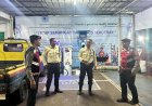 Cipkon di Malam Hari, Satuan Samapta Polres Ciamis Patroli Dialogis Sasar Kantor PLN Ciamis