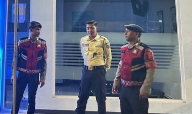 Sat Samapta Polres Ciamis Patroli ke Obvit di Jam Rawan, Kantor Perbankan Jadi Sasaran