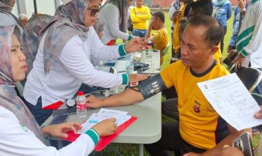 Polsek Ciamis Dukung Peningkatan Kebugaran ASN Lintas Sektoral di Kecamatan Sadananya