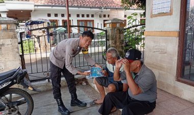 Perkuat Sinergitas, Polsek Cikoneng Polres Ciamis Koorkom Kamtibmas Bareng Pengemudi Opang